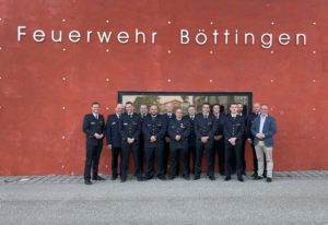 Ehrungen und Beförderungen bei der Feuerwehr Böttingen – Friedrich Flad nach 40 Jahren aktiven Dienst zum Ehrenmitglied ernannt